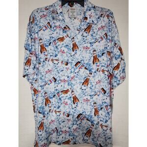 Coors light button down shirt size medium men